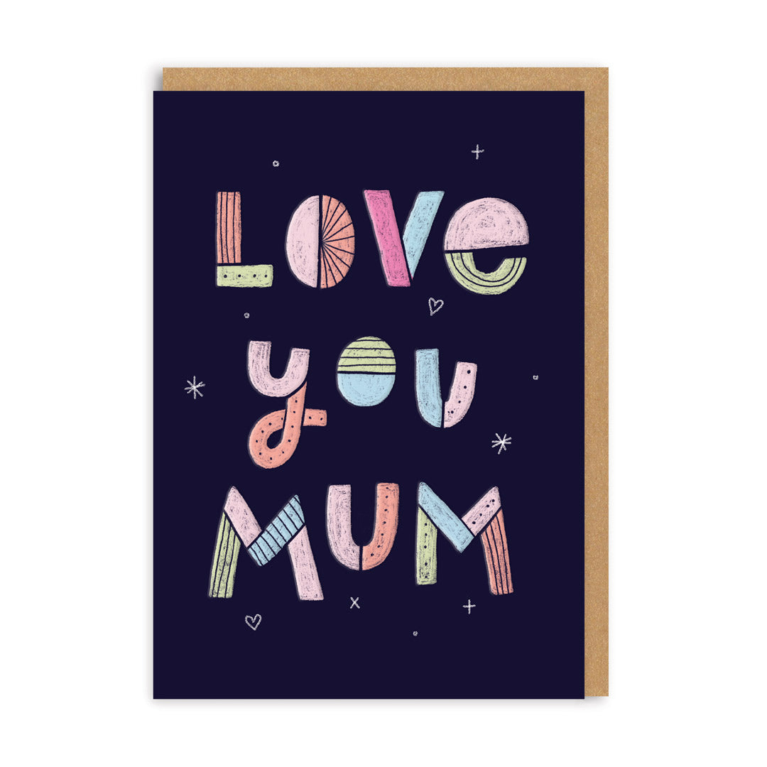 Love You Mum Greeting Card