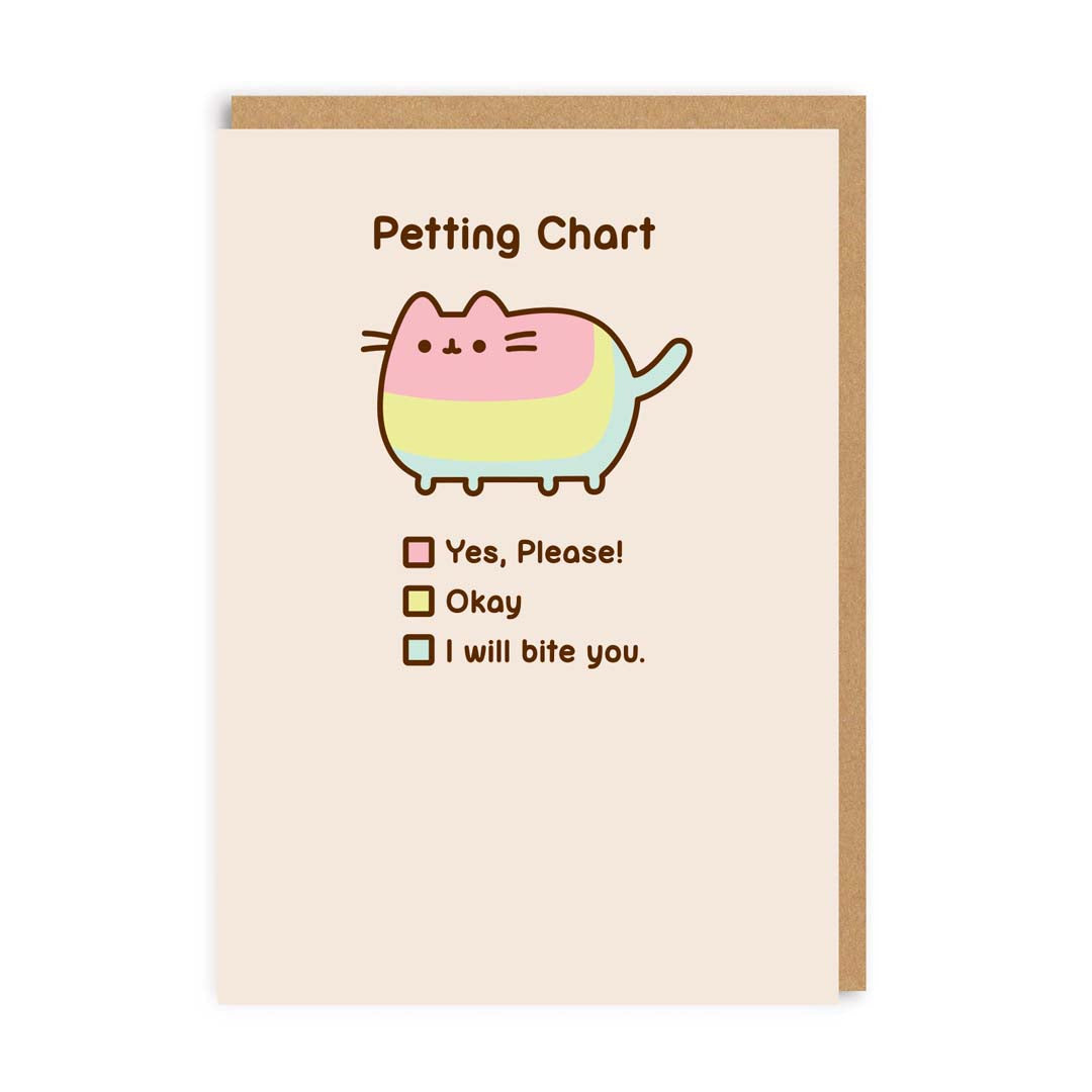 Petting Chart Greeting Card