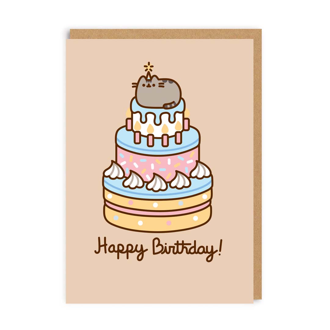Happy Birthday Cake Greeting Card