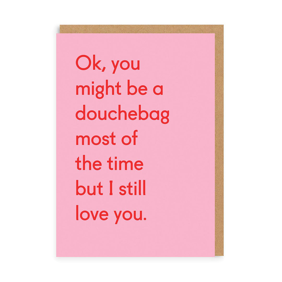 Douchebag Greeting Card