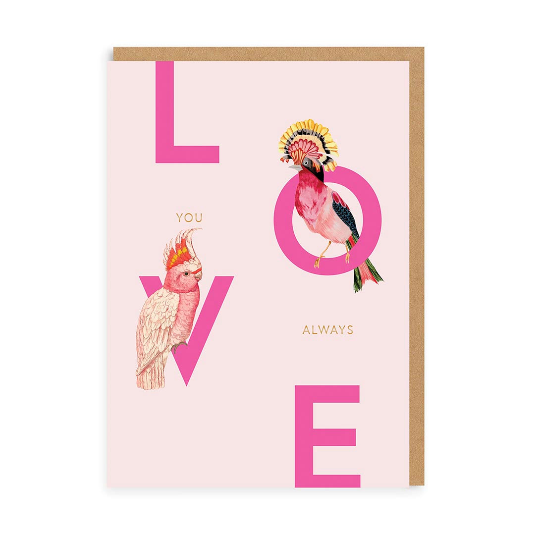Love You Always Birds Greeting Card