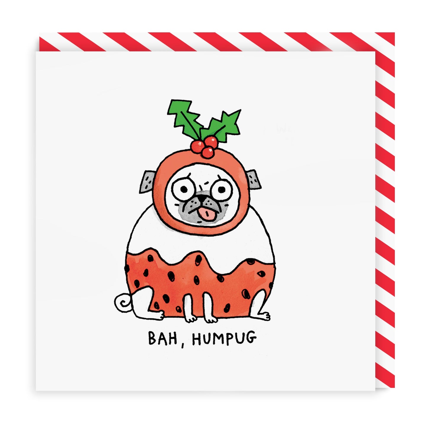 Bah Humpug Square Greeting Card