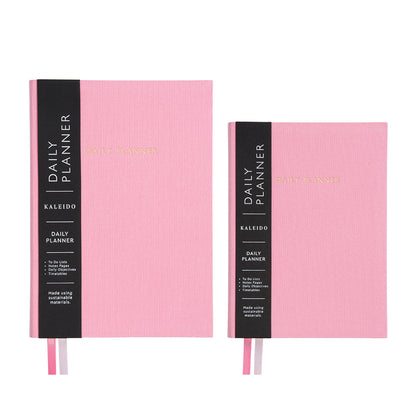 Pink Fabric Daily Planner (B6) (12916)