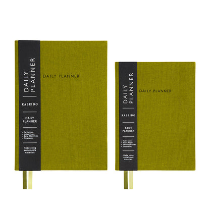 Olive Green Fabric Daily Planner (B6) (12921)
