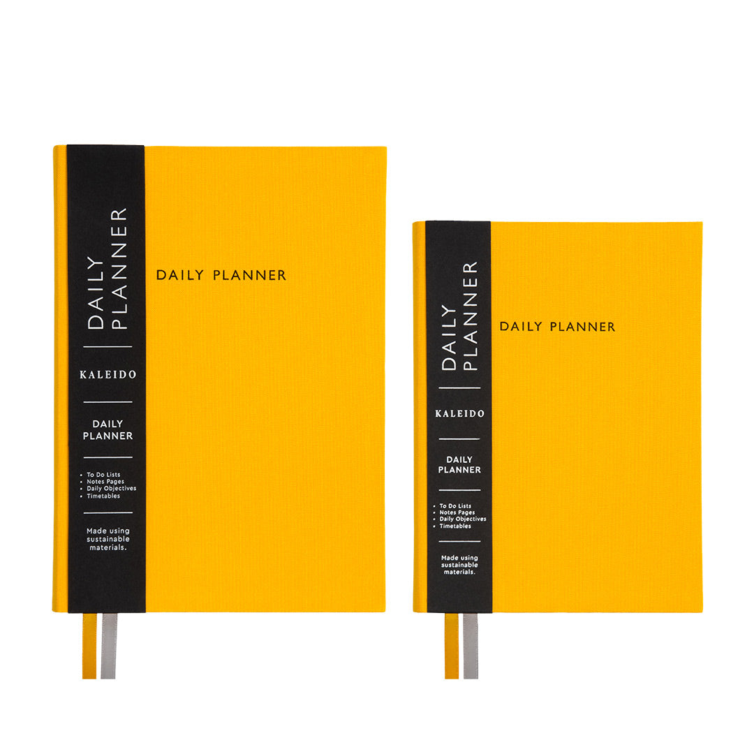 Yellow Fabric Daily Planner (A5) (12749)