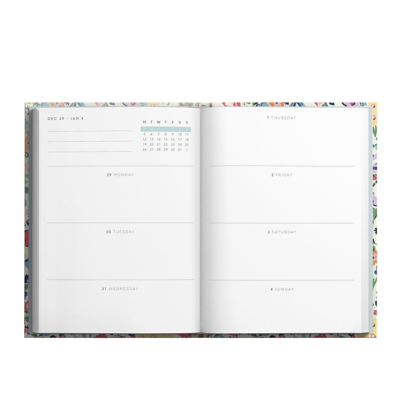 2026 Floral Ditsy Diary (A6) (12630)
