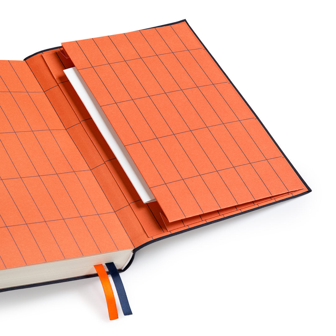 Off Black Fabric Daily Planner (A5) (12755)