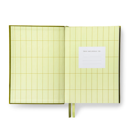 Olive Green Fabric Daily Planner (B6) (12921)