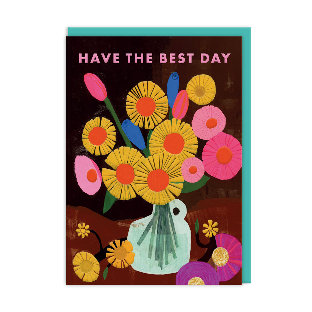 Have The Best Day Vase Birthday Card (9509)