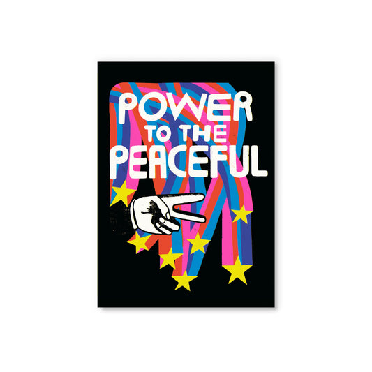 Power To The Peaceful Postcard (12283)