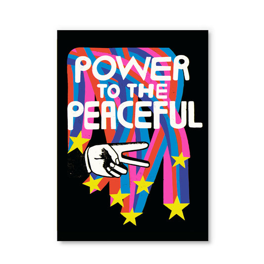 Power To The Peaceful Postcard (12283)