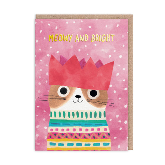 Crown Kitty Greeting Card (12898)