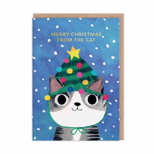 Merry Christmas From The Cat Christmas Card (9676)