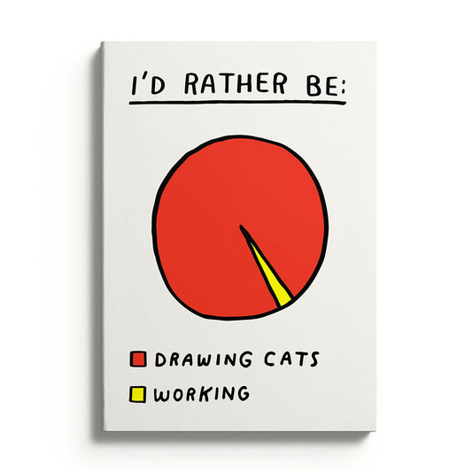 I'd Rather Be Drawing Cats Notebook (10412)