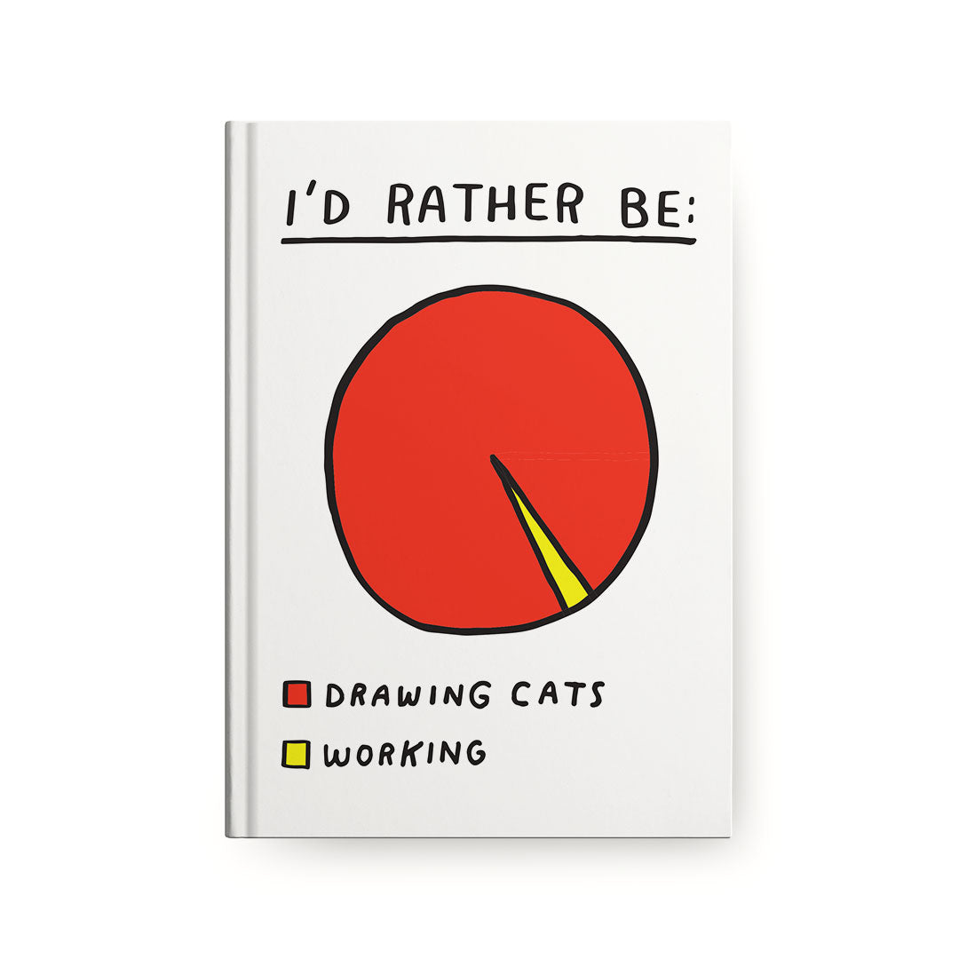 I'd Rather Be Drawing Cats Notebook (10412)