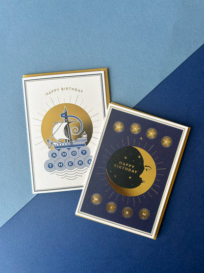 Birthday Moon Greeting Card (14421)