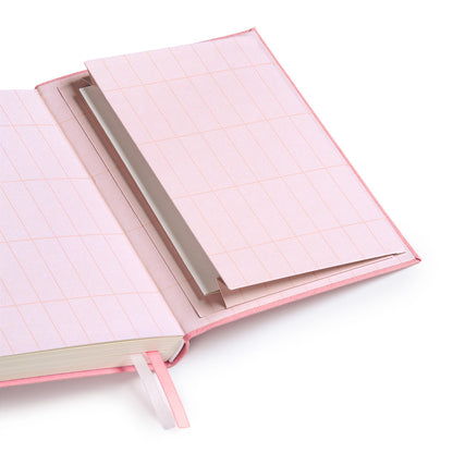 Pink Fabric Daily Planner (B6) (12916)