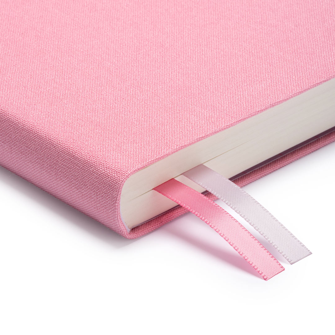 Pink Fabric Daily Planner (B6) (12916)