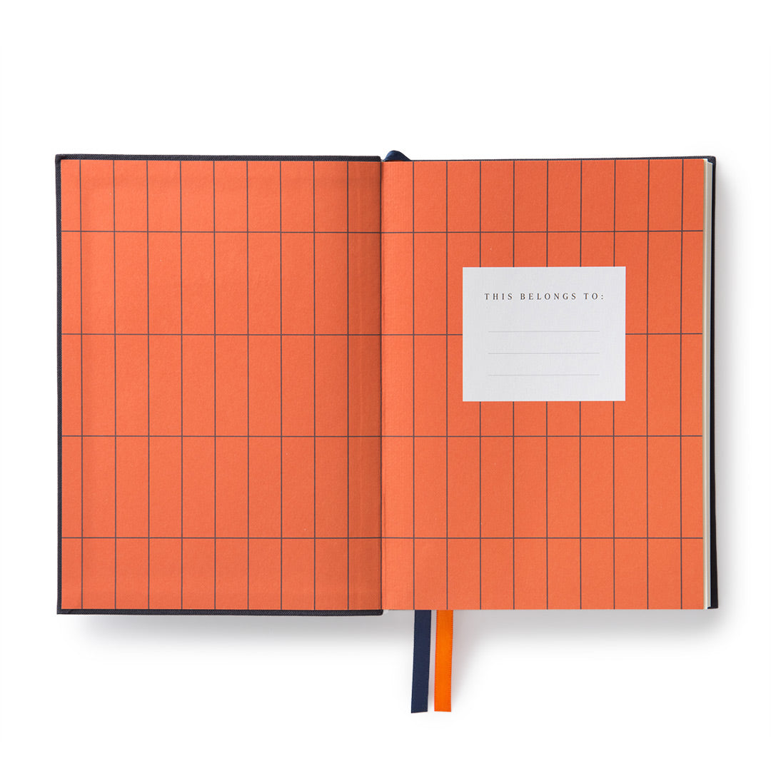 Off Black Fabric Daily Planner (B6) (12919)