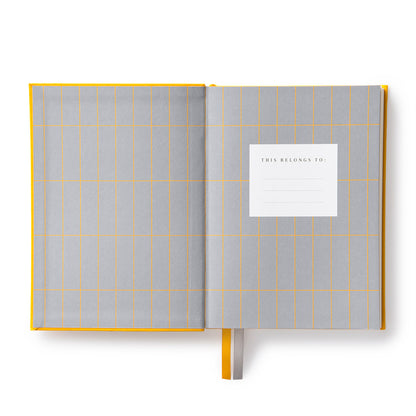 Yellow Fabric Daily Planner (B6) (12913)