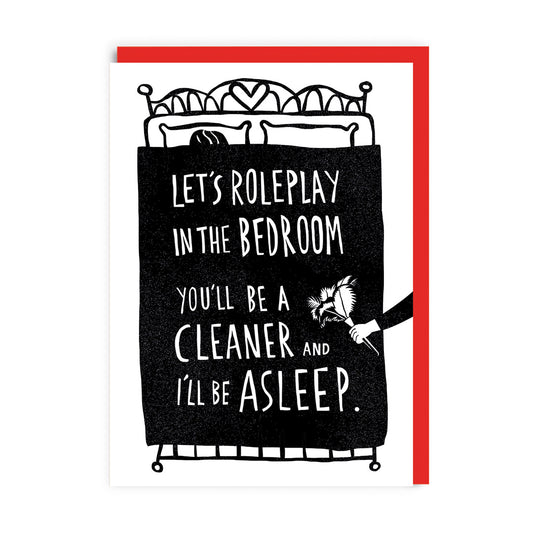 Lets Role Play in the Bedroom Valentine's Day Card