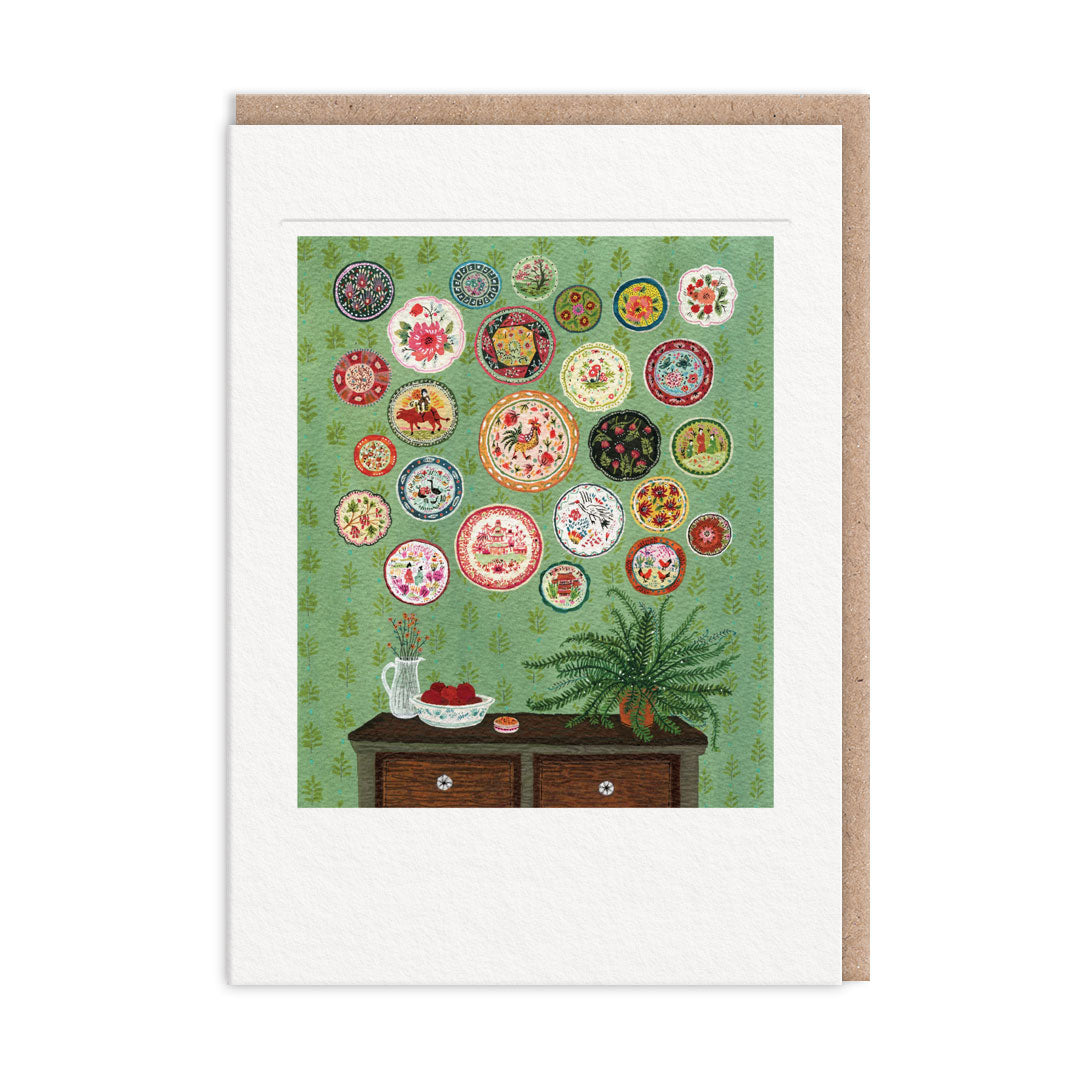Plate Collection Greeting Card (7x5) (12819)