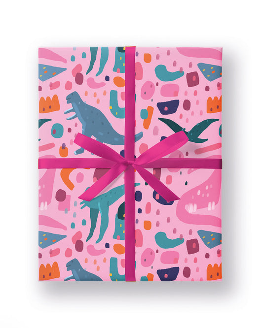 Abstract Dinosaurs Gift Wrap (3535)