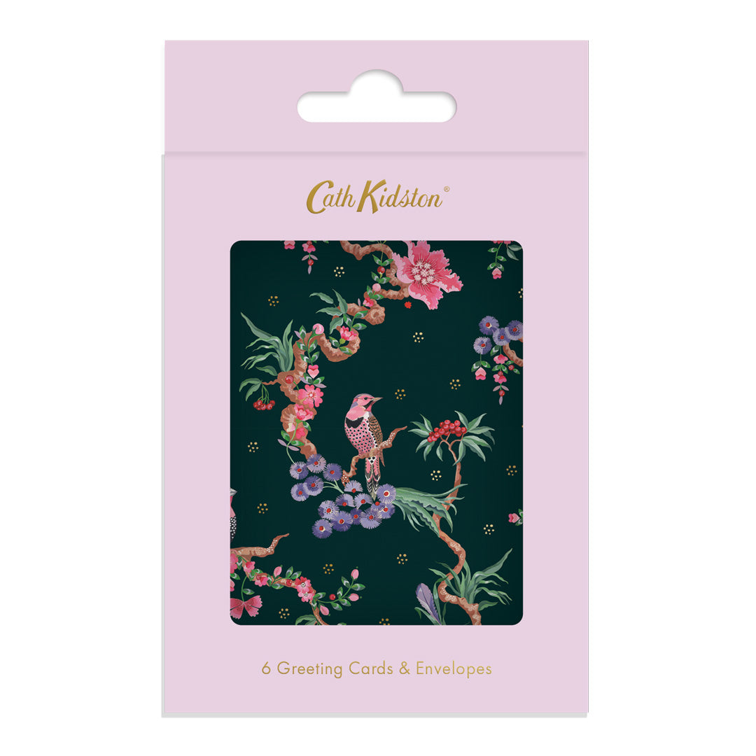 Birds and Berries Mini Greeting Card (Pack of 6) (13921)