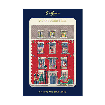 Merry Christmas House Pack of 9 Cards (11607)