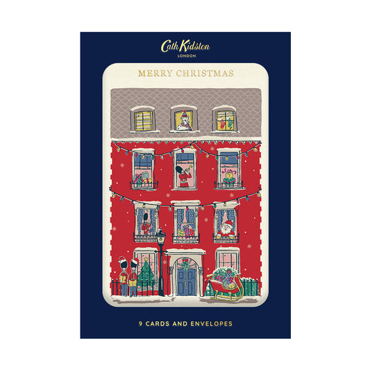 Merry Christmas House Pack of 9 Cards (11607)