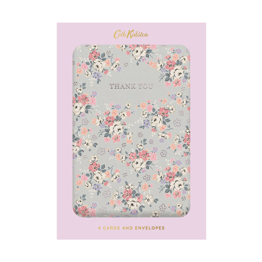 Thank You Clifton Rose Greeting Cards (Pack of 6) (13104)