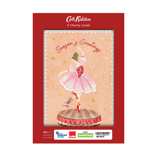 Cath Kidston Nutcracker x3 Charity Christmas Cards (Pack of 9) (13968)