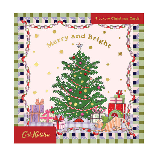 Cath Kidston x 3 Designs Greeting Card SQ Pack of 9 (13570)