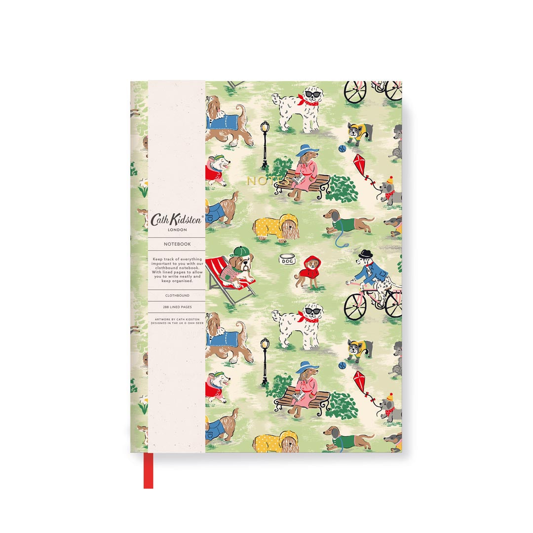 Cath Kidston Dogs In The Park Linen Notebook (10477)