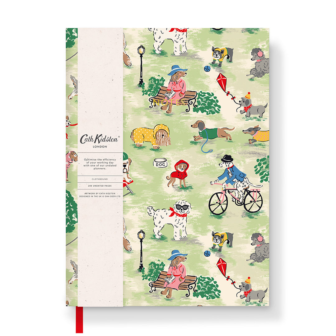 Cath Kidston Dogs In The Park Linen Notebook (10477)
