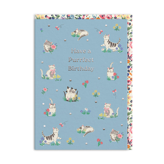 Cath Kidston Purrfect Kittens Birthday Card (11501)