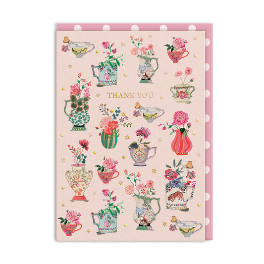 Cath Kidston Thank you Vases Card (11523)