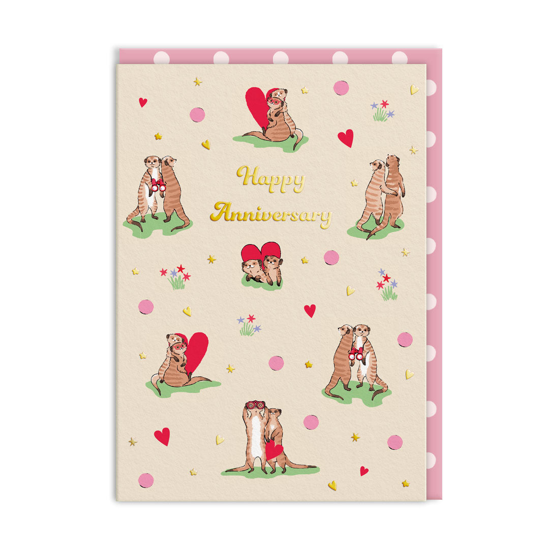 Cath Kidston Meercats Anniversary Card (11527)