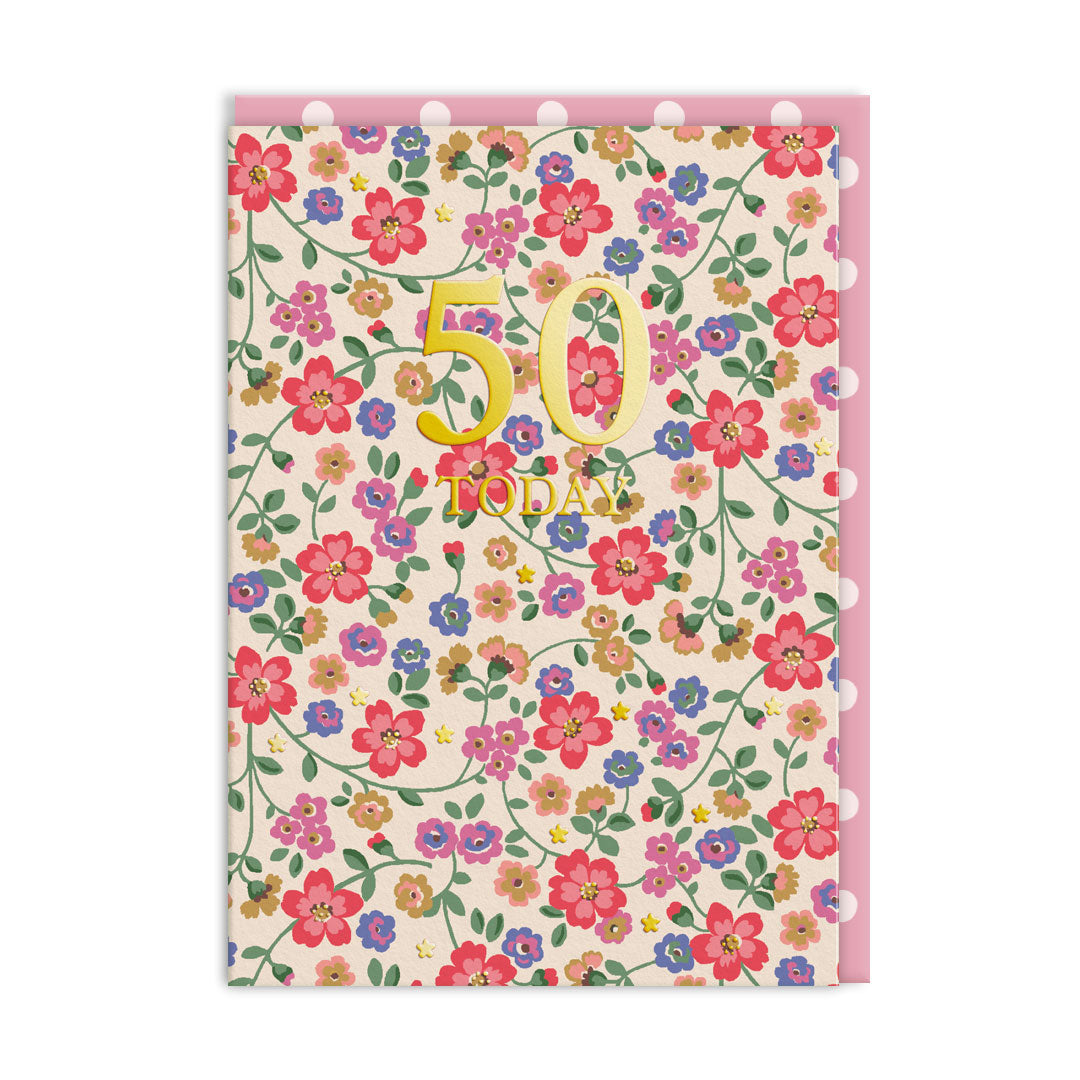 Cath Kidston 50 Today Birthday Card (11666)