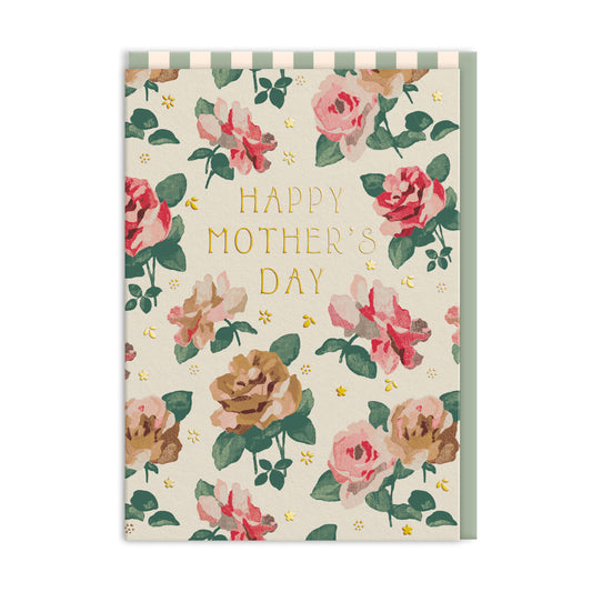 Happy Mothers Day Archive Rose Greeting Card (12720)