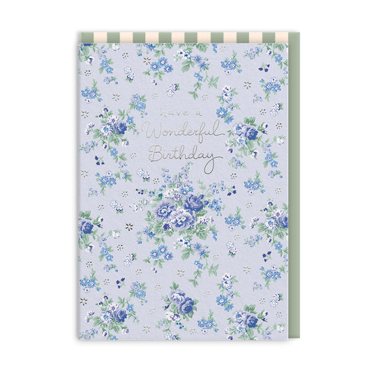 Wonderful Birthday Posy Greeting Card (14398)