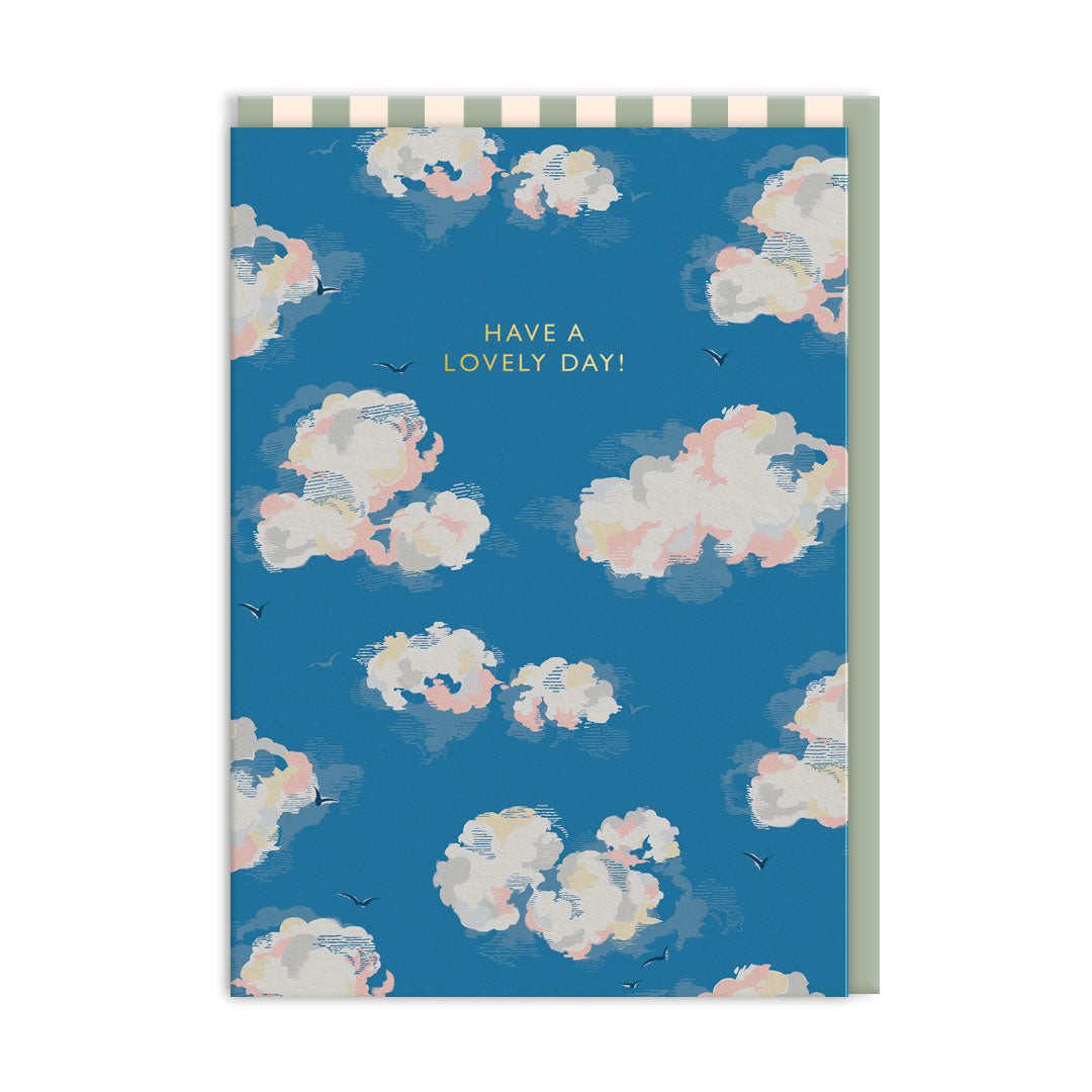 Cath Kidston Have A Lovely Day Clouds Greeting Card (5618)