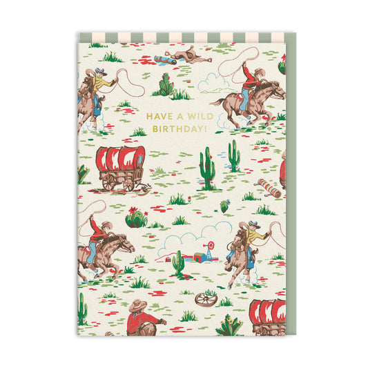 Cath Kidston Cowboy Birthday Greeting Card (5623)