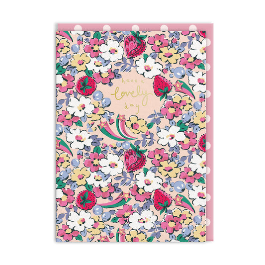 Cath Kidston Have a Lovely Day Self Care Ditsy Greeting Card (6439)