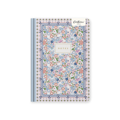Cream Dreamy Ditsy Check Premium Hardback Notebook (A5) (13212)