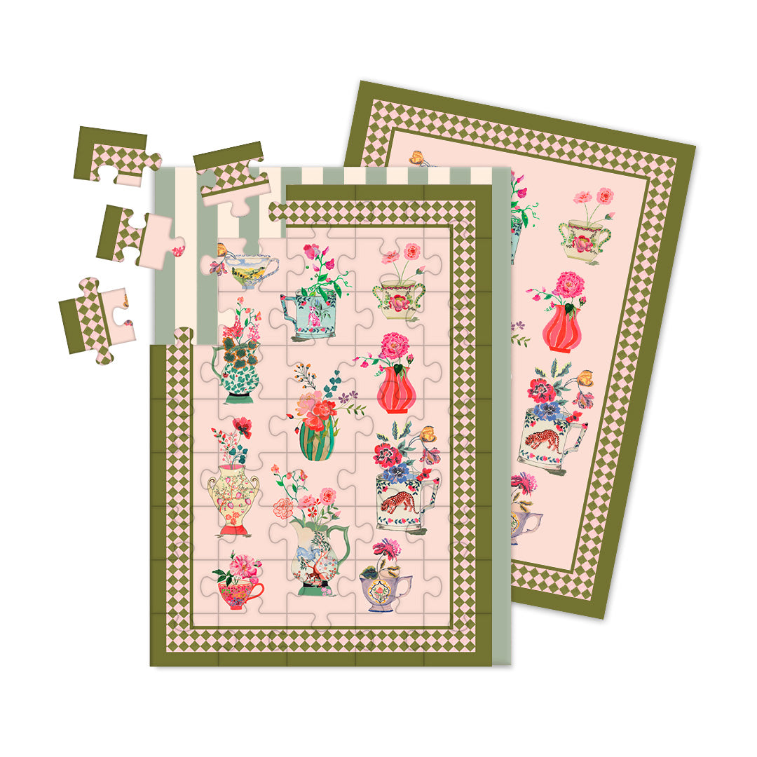 Vases Jigsaw Greeting Card (A6) (12955)