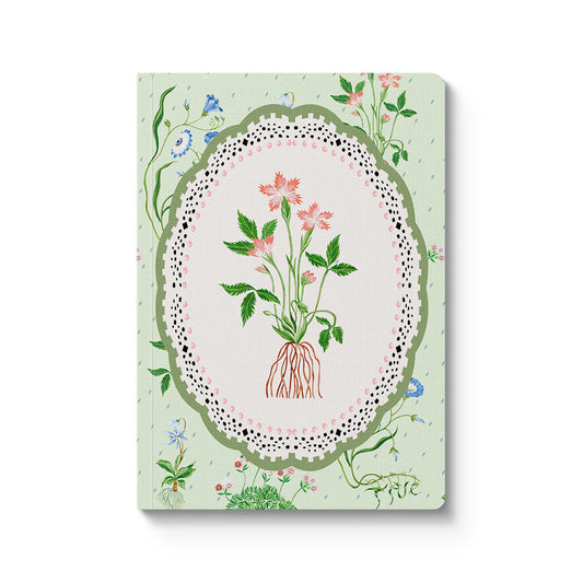 Green Roots Vignette Premium Perfect Bound Notebook (A5) (13162)