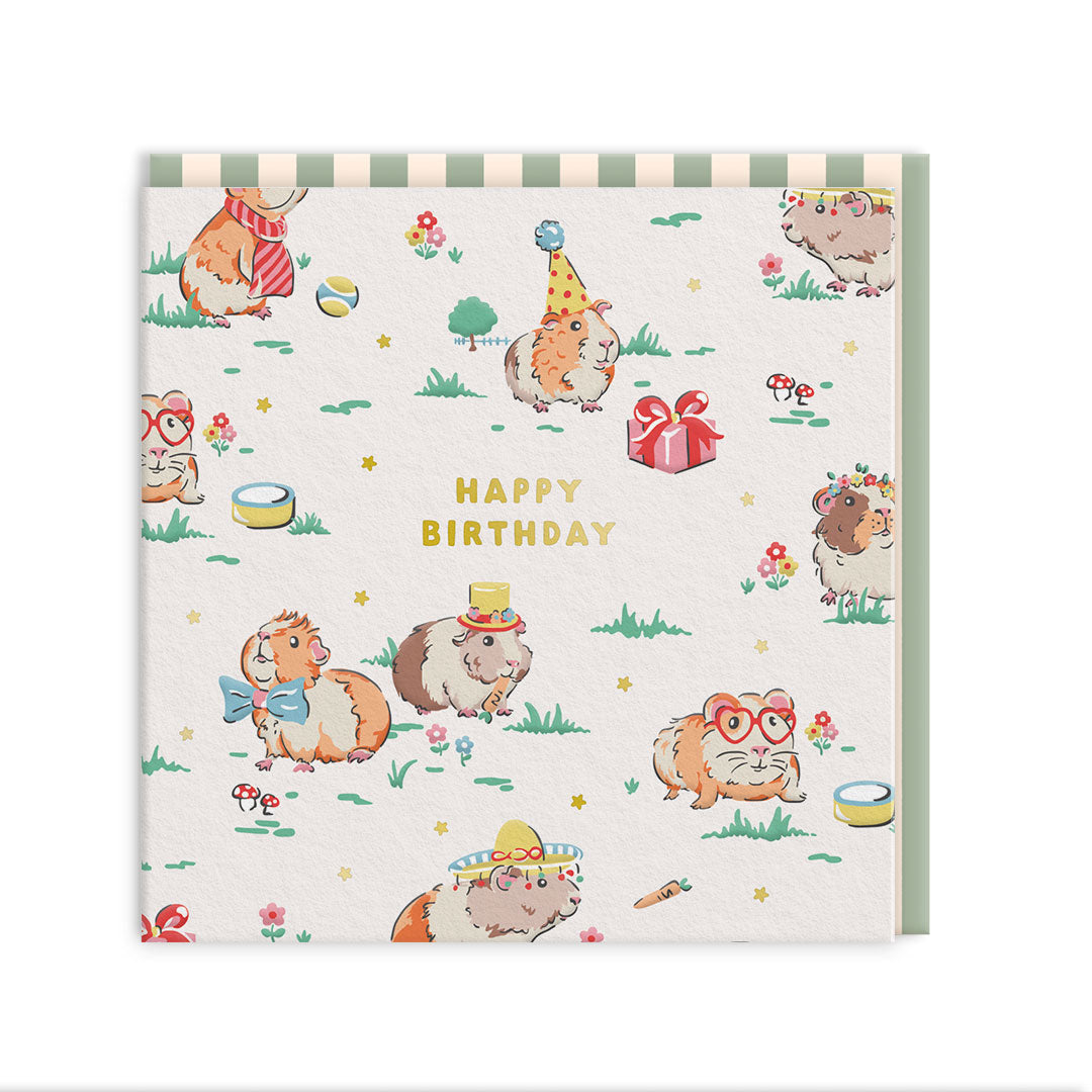 Hamster Mini Square Greeting Card (14267)