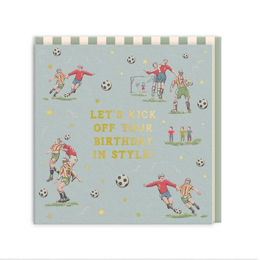 Birthday in Style Mini Square Greeting Card (14273)