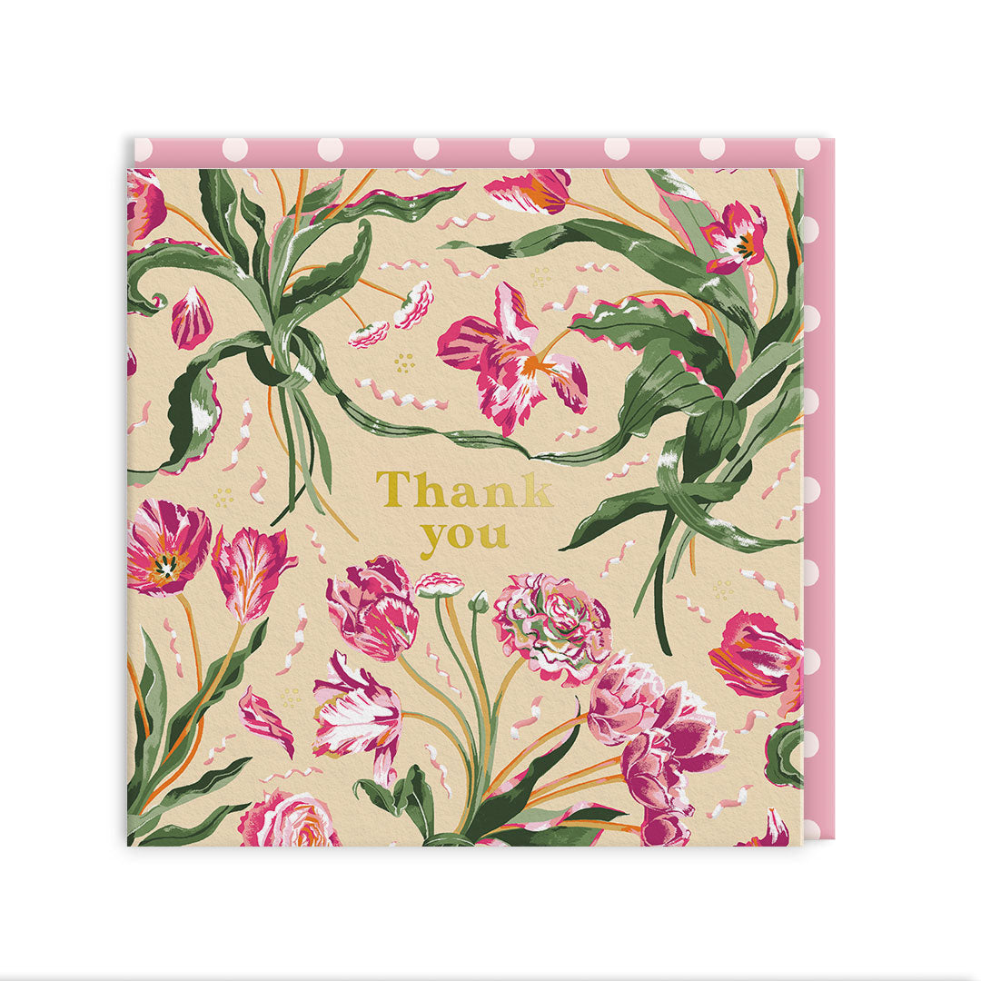 Thank you Mini Square Greeting Card (14277)